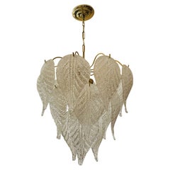 Lampadario in vetro di Murano Barovier&Toso circa 1950