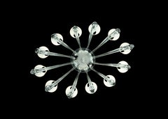 Murano Glass Chandelier, Indigo, Ran Round