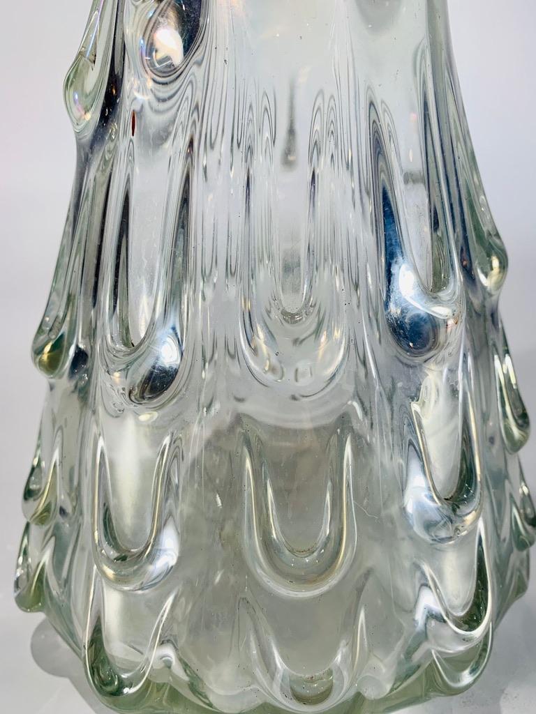 Autre Barovier&Toso vase en verre irisé de Murano circa 1950 en vente