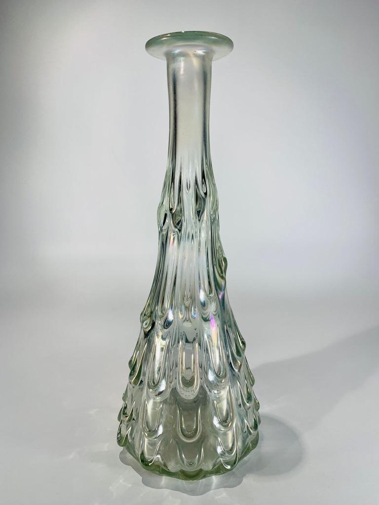 Barovier&Toso Murano glass iridized vase circa 1950 In Good Condition For Sale In Rio De Janeiro, RJ