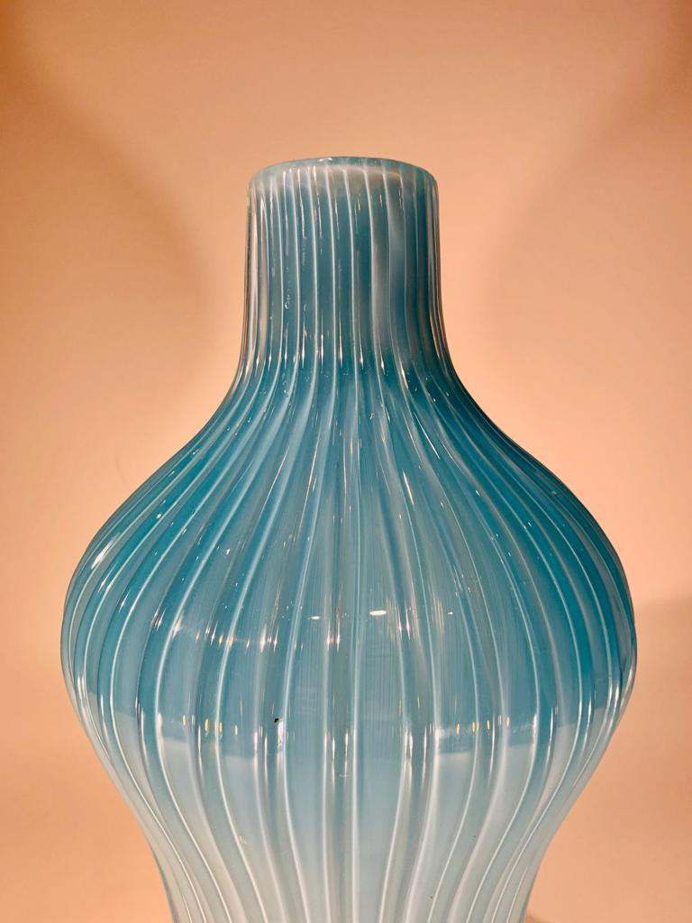 Mid-Century Modern Barovier&Toso Murano Glass large blue 
