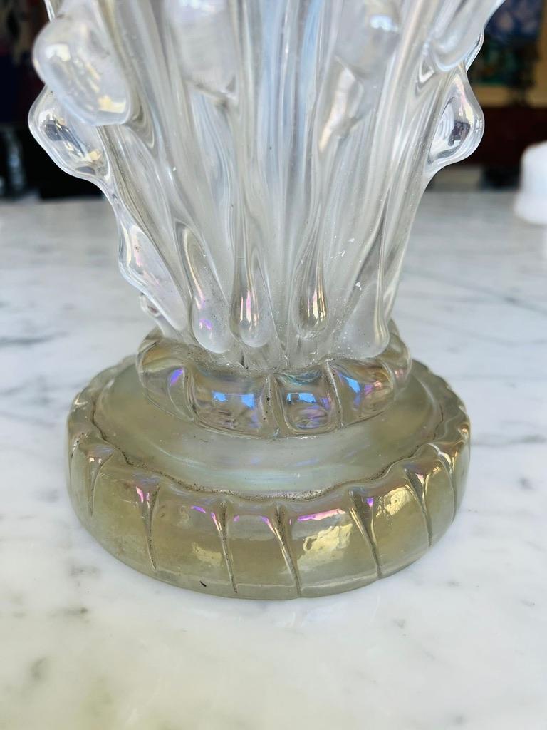 Milieu du XXe siècle Barovier&Toso Vase irisé 