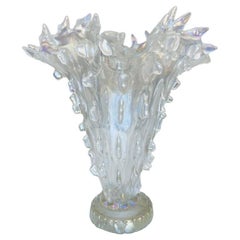 Barovier&Toso Murano glass "Medusa" circa 1938 iridescent vase.