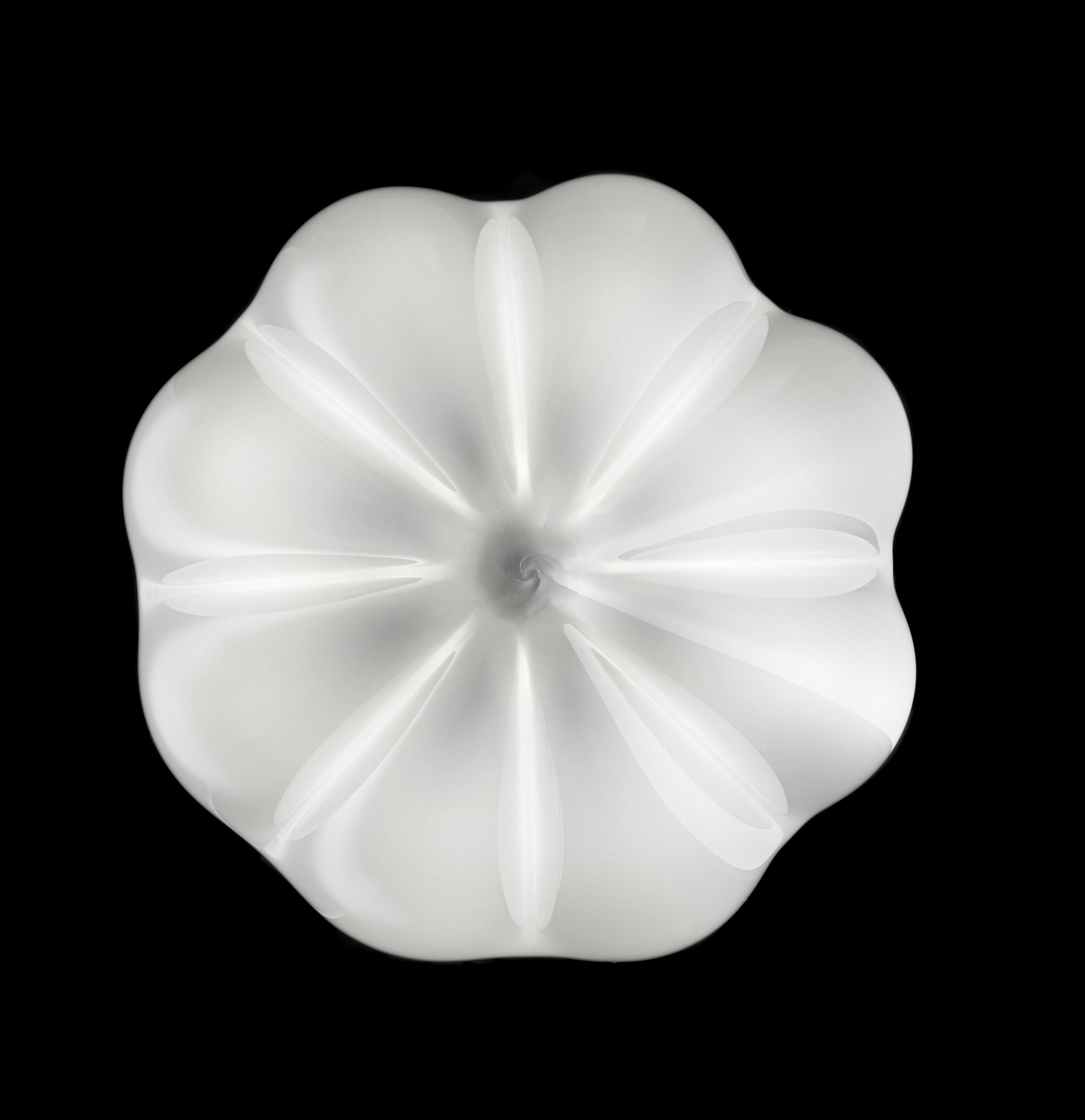 Contemporary Barovier & Toso Vallonné Opale Glass Suspension
