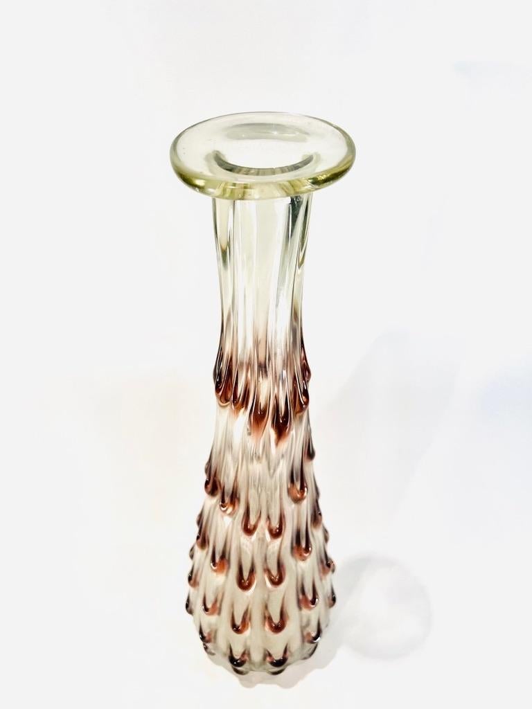 International Style Tall Barovier&Toso vase in Murano glass circa 1950 For Sale
