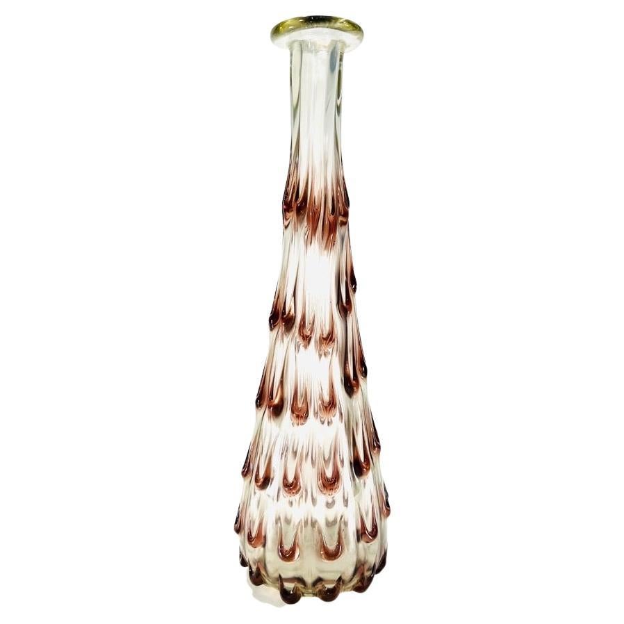 Tall Barovier&Toso vase in Murano glass circa 1950 For Sale