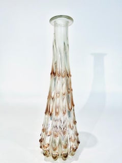 Tall Barovier&Toso vase in Murano glass iridized circa 1950