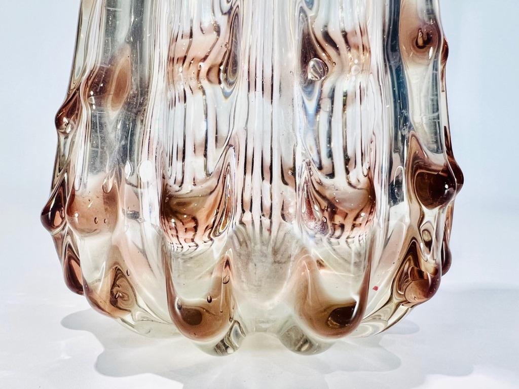 Autre Grand vase Barovier&Toso en verre de Murano irisé circa 1950 en vente