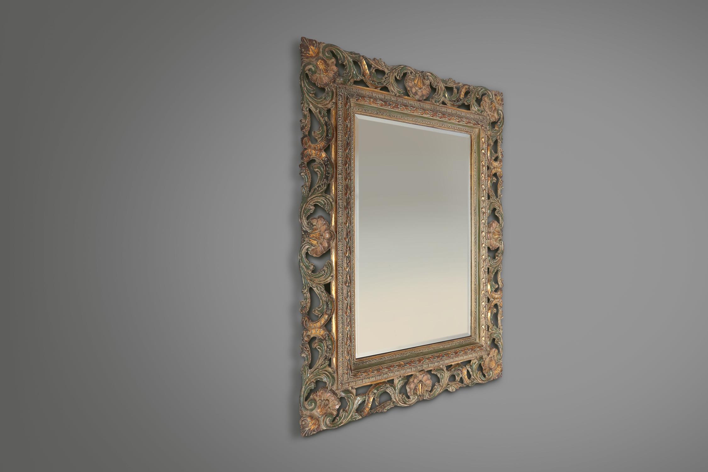 Baroque Revival Barque style mirror For Sale