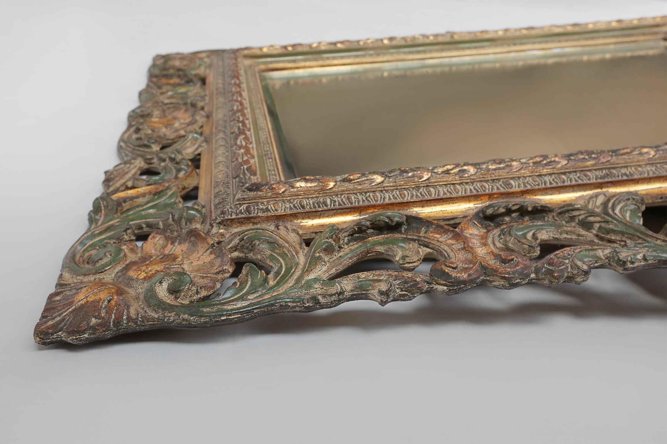 Late 20th Century Barque style mirror For Sale