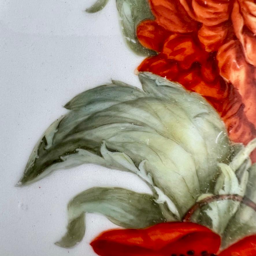 Plato Barr Flight & Barr, Vermiculé dorado, Flores de W. Billingsley, ca 1809 (2) en venta 1