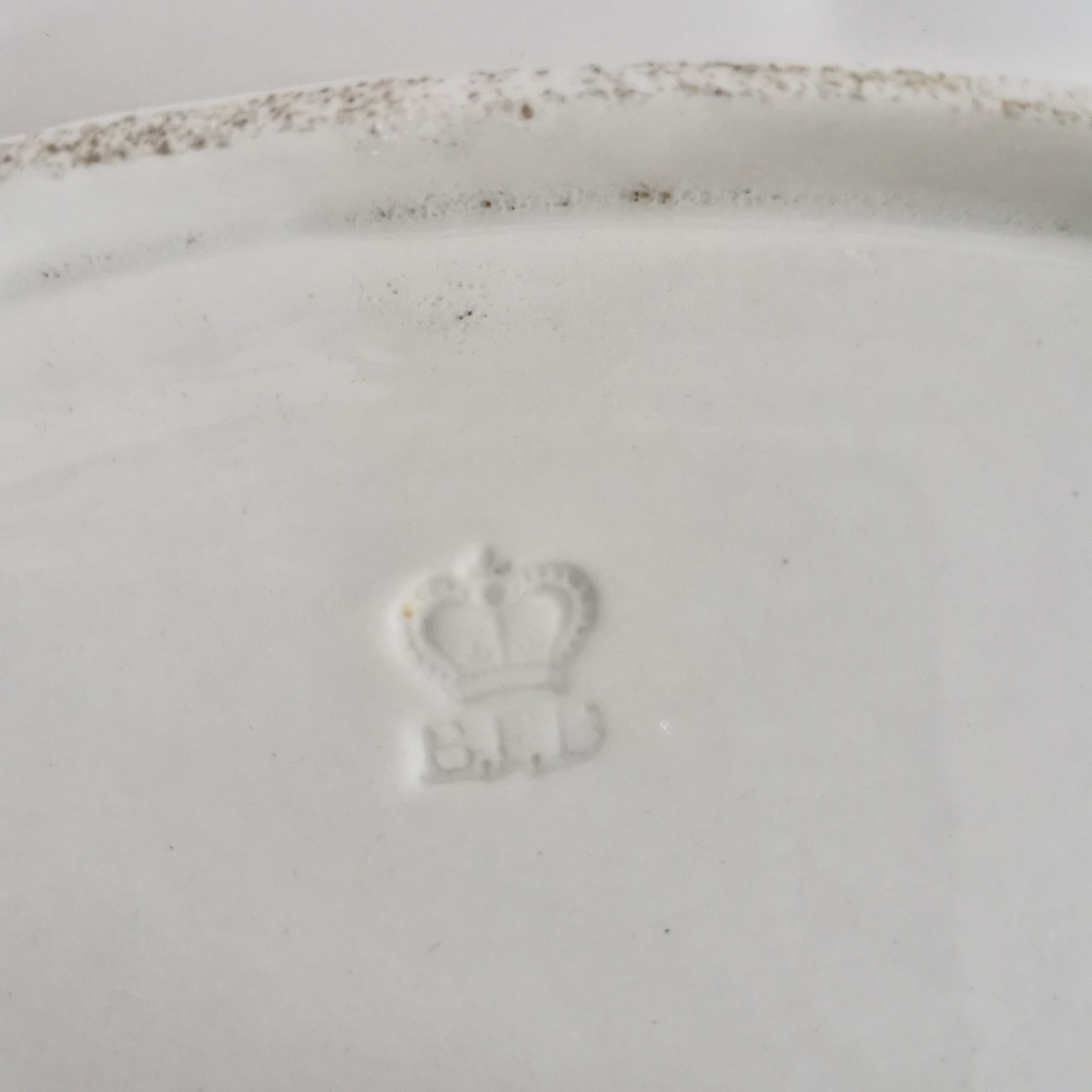 Barr Flight & Barr Porcelain Dish, Brown Vines Pattern, Regency 1804-1813 6