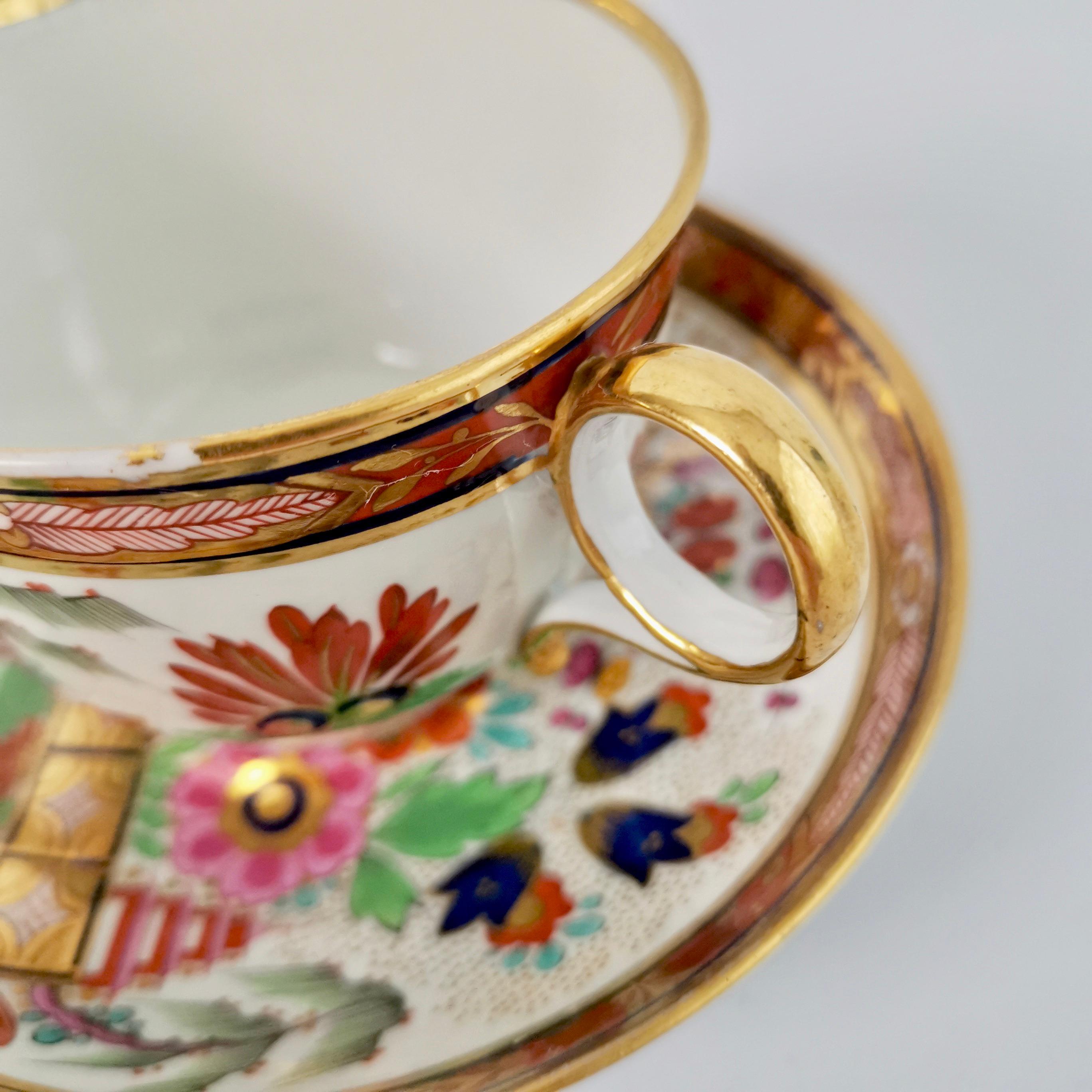 Barr Flight & Barr Porcelain Teacup, Rich Imari Pattern, Regency, circa 1811 9