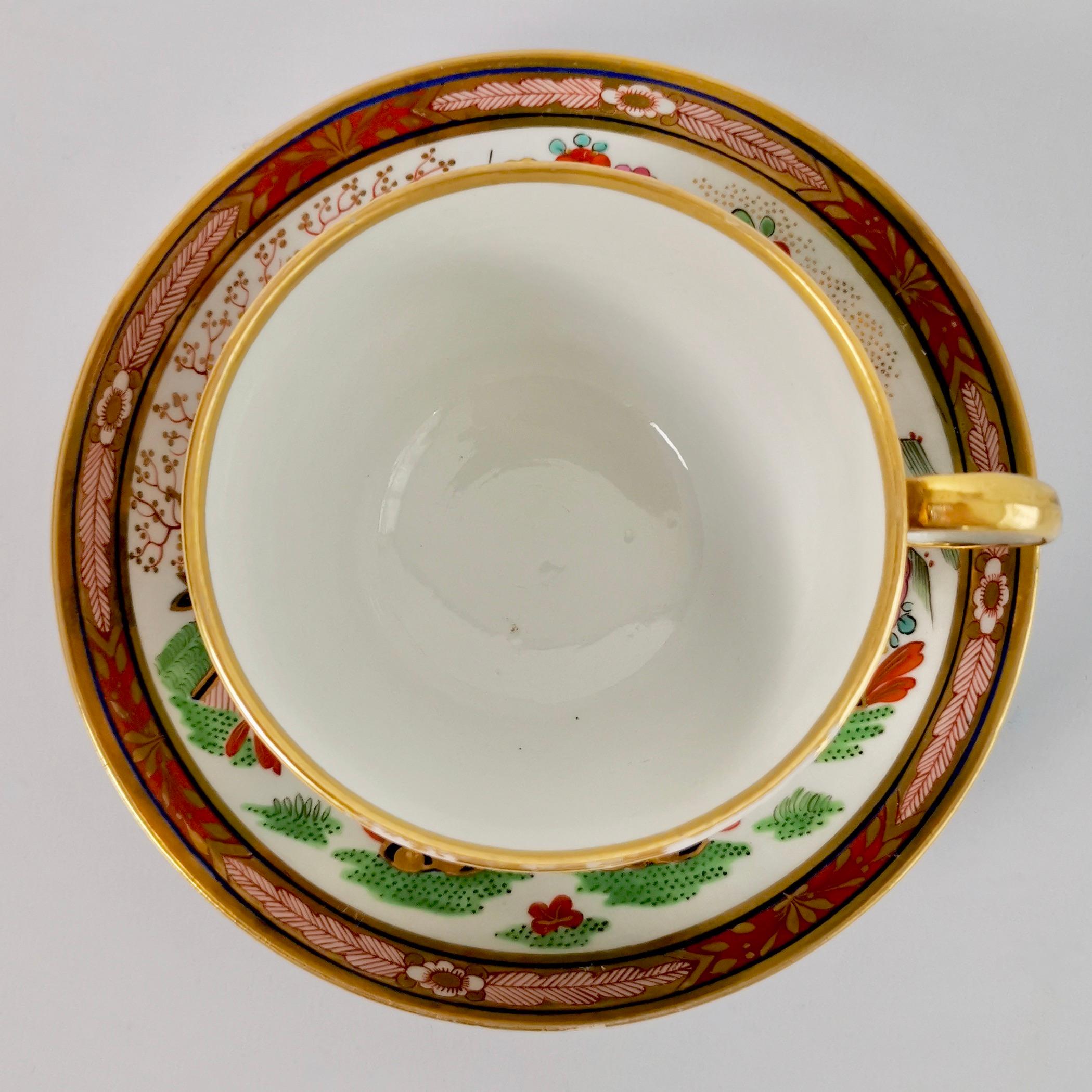 Barr Flight & Barr Porcelain Teacup, Rich Imari Pattern, Regency, circa 1811 10