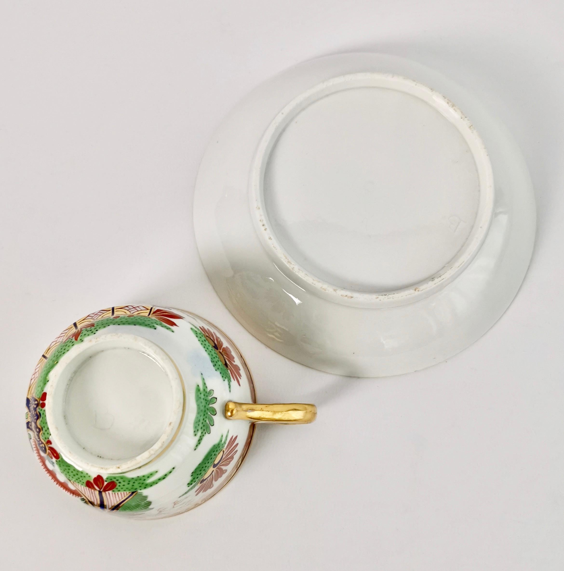 Barr Flight & Barr Porcelain Teacup, Rich Imari Pattern, Regency, circa 1811 11