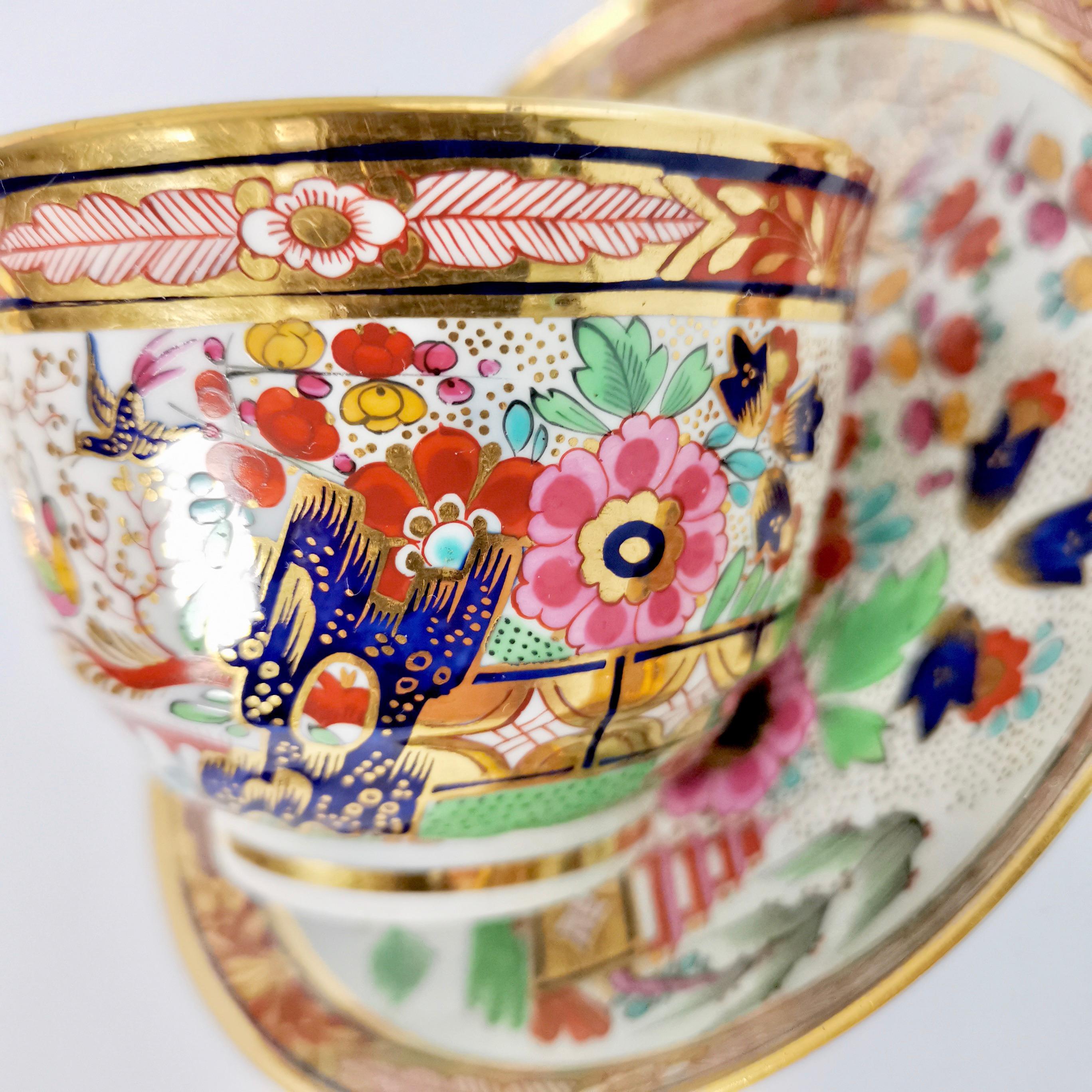 Barr Flight & Barr Porcelain Teacup, Rich Imari Pattern, Regency, circa 1811 2