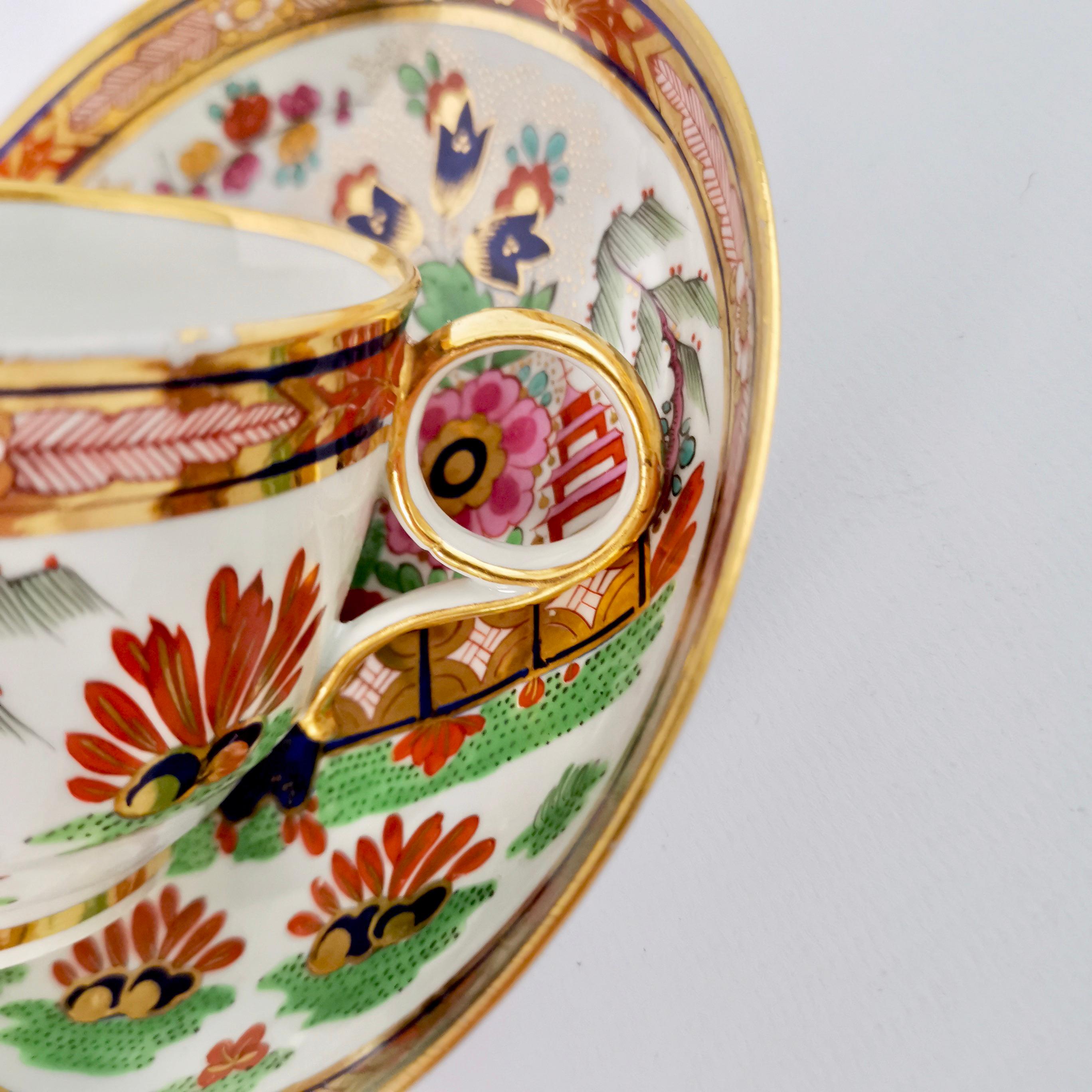 Barr Flight & Barr Porcelain Teacup, Rich Imari Pattern, Regency, circa 1811 3