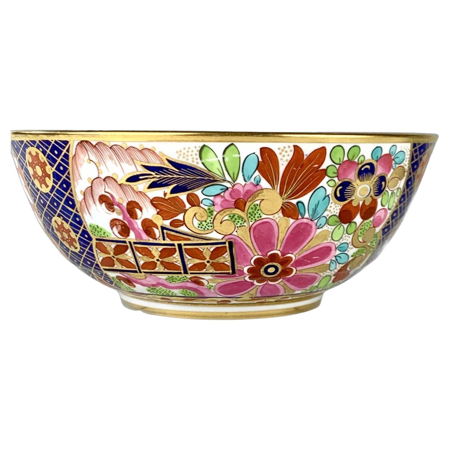 Barr Flight Barr Worcester Porcelain Bowl English Imari Style Circa 1810
