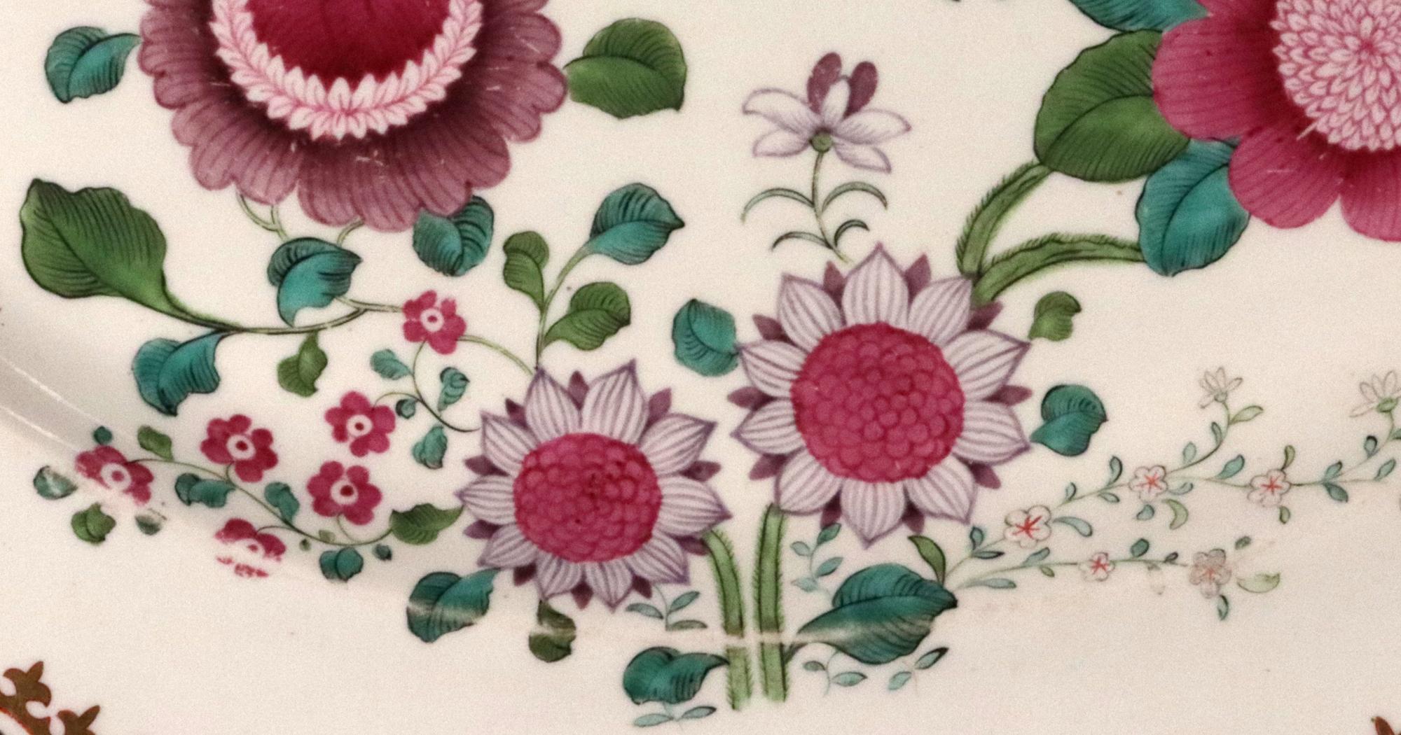 Barr, Flight & Barr Worcester Plat de service en porcelaine Famille Rose Goût Bon état - En vente à Downingtown, PA