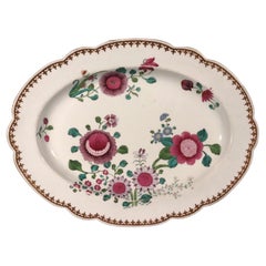 Barr, Flight & Barr Worcester Plat de service en porcelaine Famille Rose Goût
