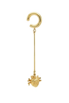 Barra Heart Earcuff in 22k Gold Plated Bronze by SOPHIE SIMONE DESIGNS