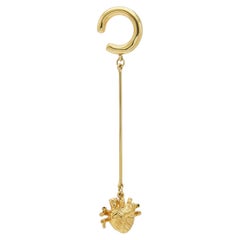 Barra Heart Earcuff in 22k Gold Plated Bronze by SOPHIE SIMONE DESIGNS