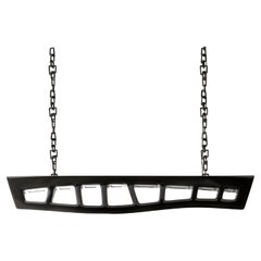 Barracuda Chandelier in Piano Black Finish by Palena Furniture