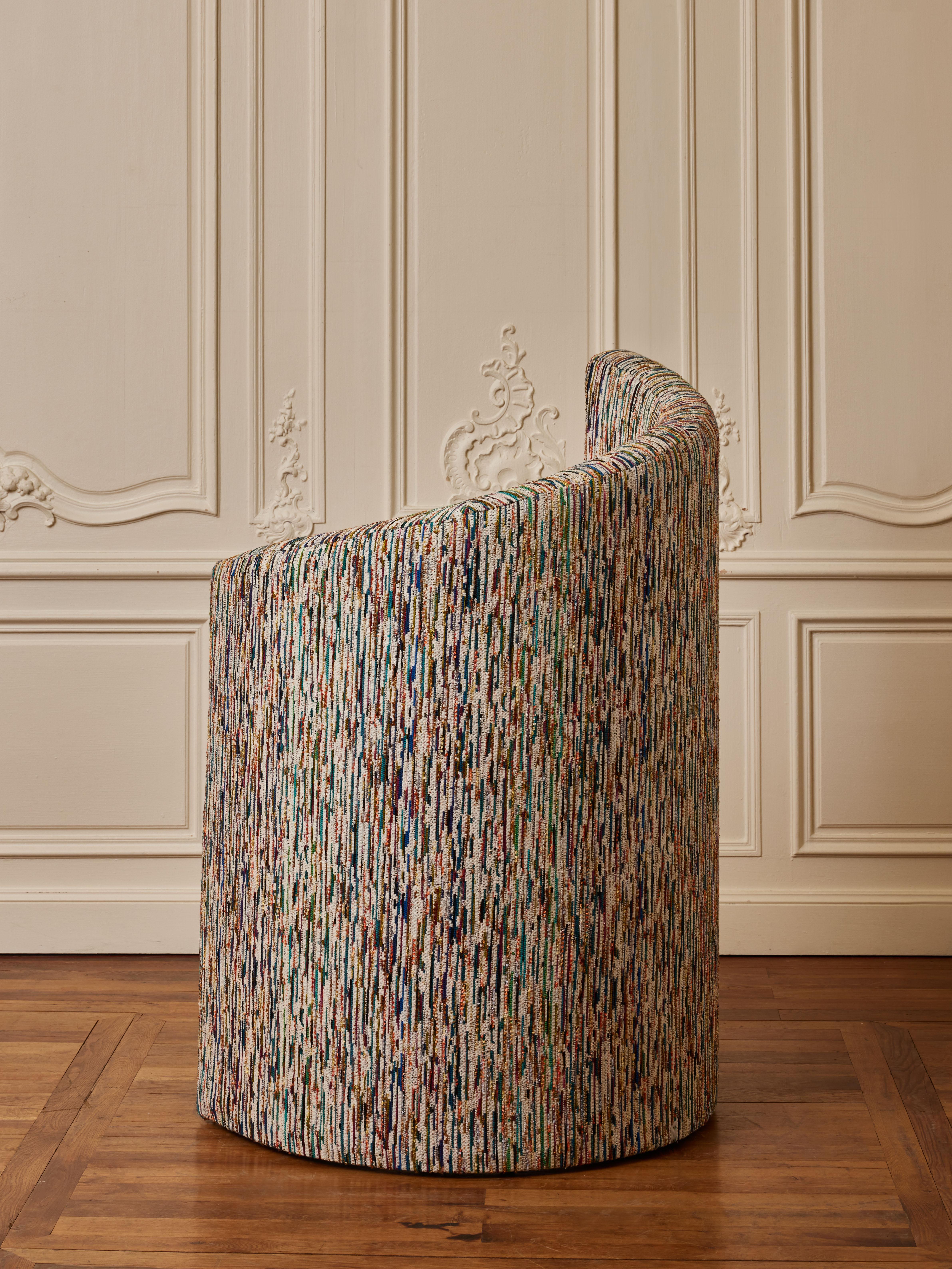 Sessel „Barrel“ von Studio Glustin im Zustand „Hervorragend“ im Angebot in Saint-Ouen (PARIS), FR