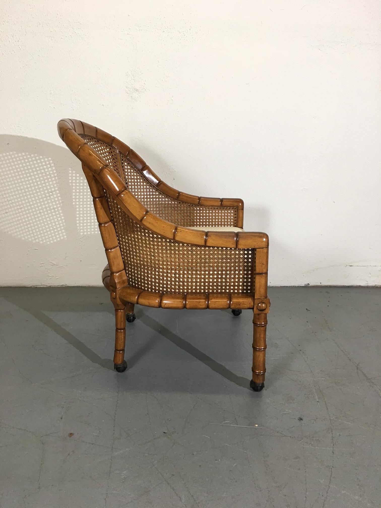 Late 20th Century Barrel Back Chairs by John Widdicomb