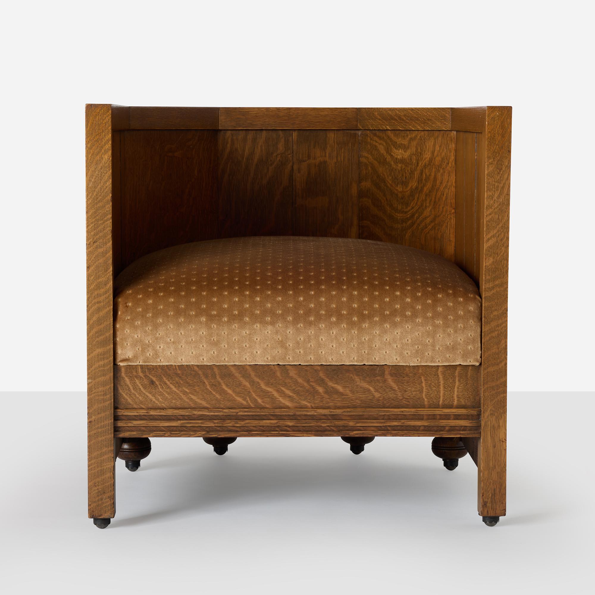 Barrel Chair aus dem B. Harley Bradley House von Frank Lloyd Wright (Moderne) im Angebot