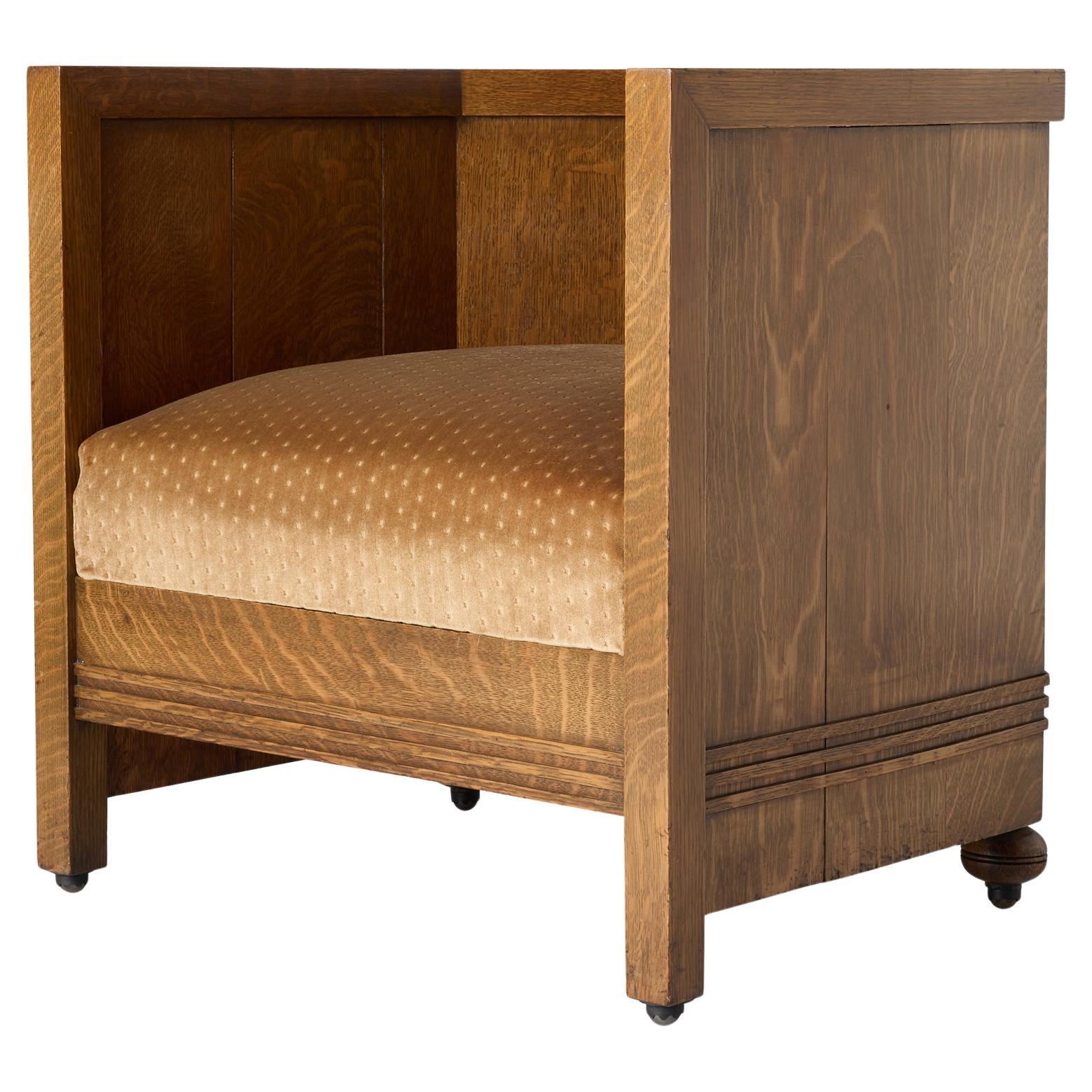 Barrel Chair aus dem B. Harley Bradley House von Frank Lloyd Wright im Angebot