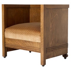 Used Barrel Chair from the B. Harley Bradley House by Frank Lloyd Wright