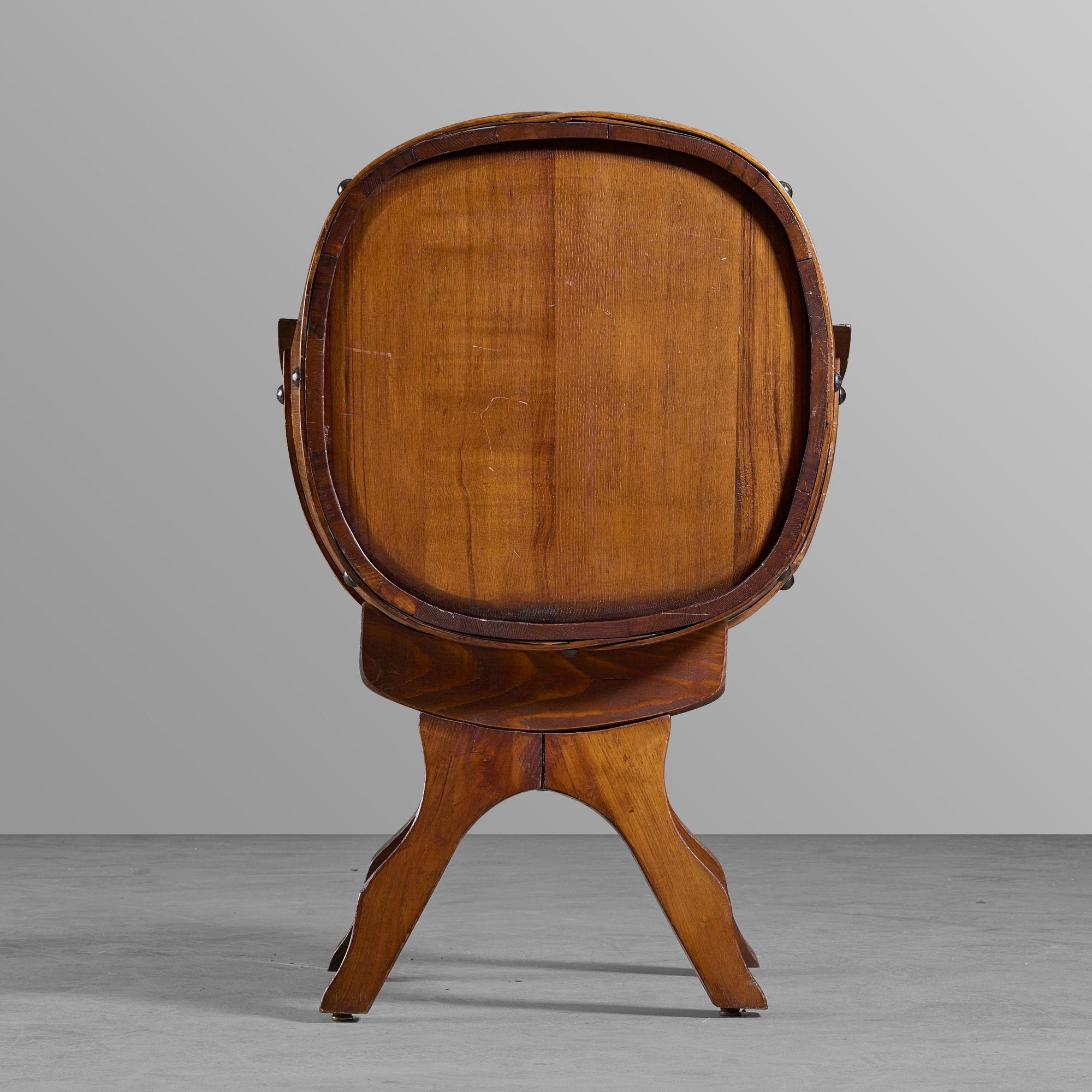 Wine Barrel Chairs In Good Condition For Sale In Chicago, IL