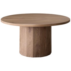 Barrel Dining Table in American Oak by Mr and Mrs White