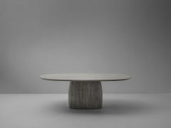 Barrel Semi-Oval Dining Table