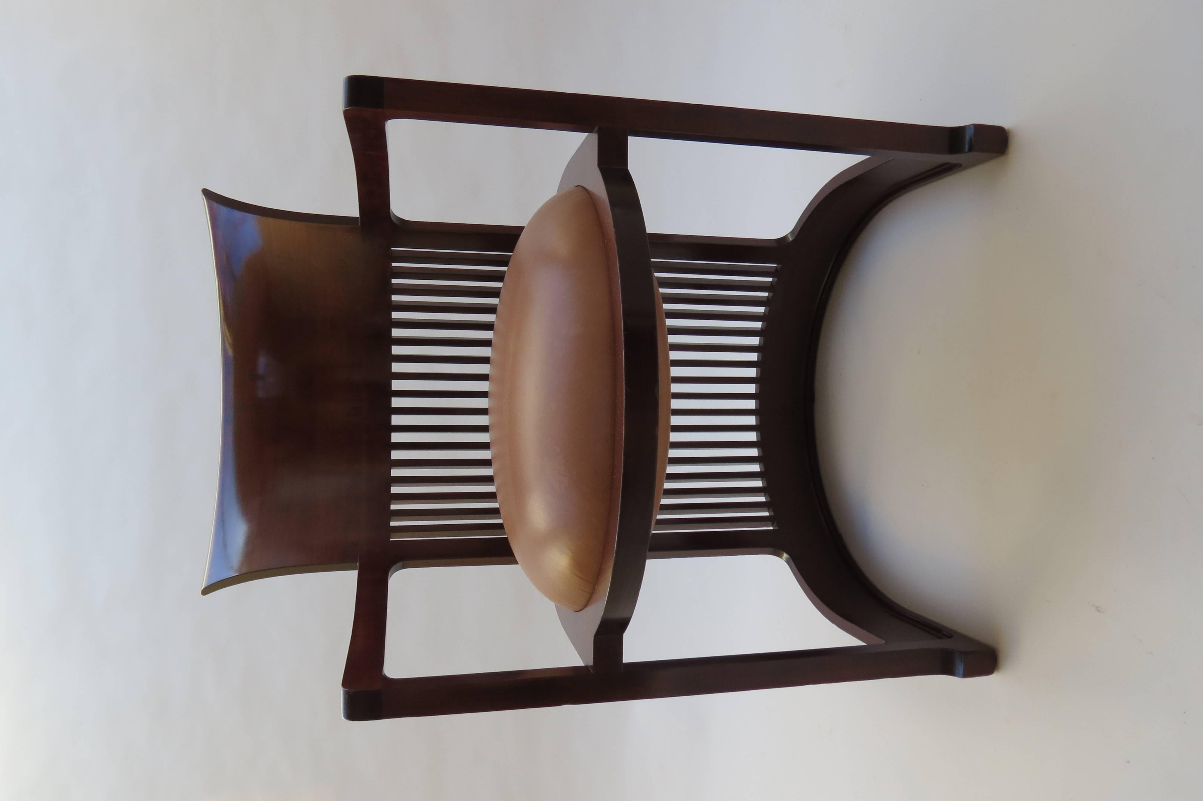 20th Century Barrel Taliesin Chair designed by Frank Lloyd Wright