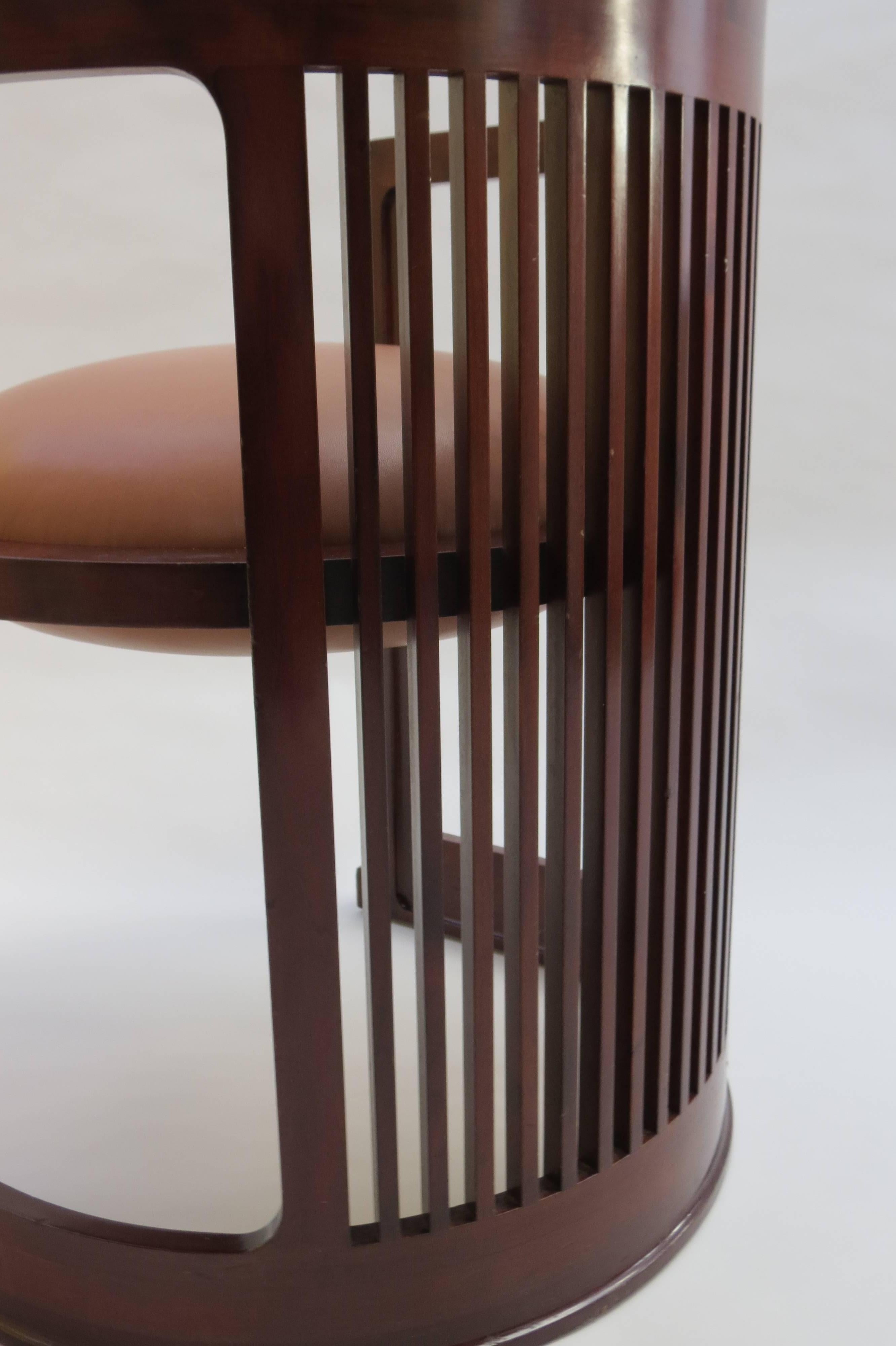 North American Barrel Taliesin Chair designed by Frank Lloyd Wright