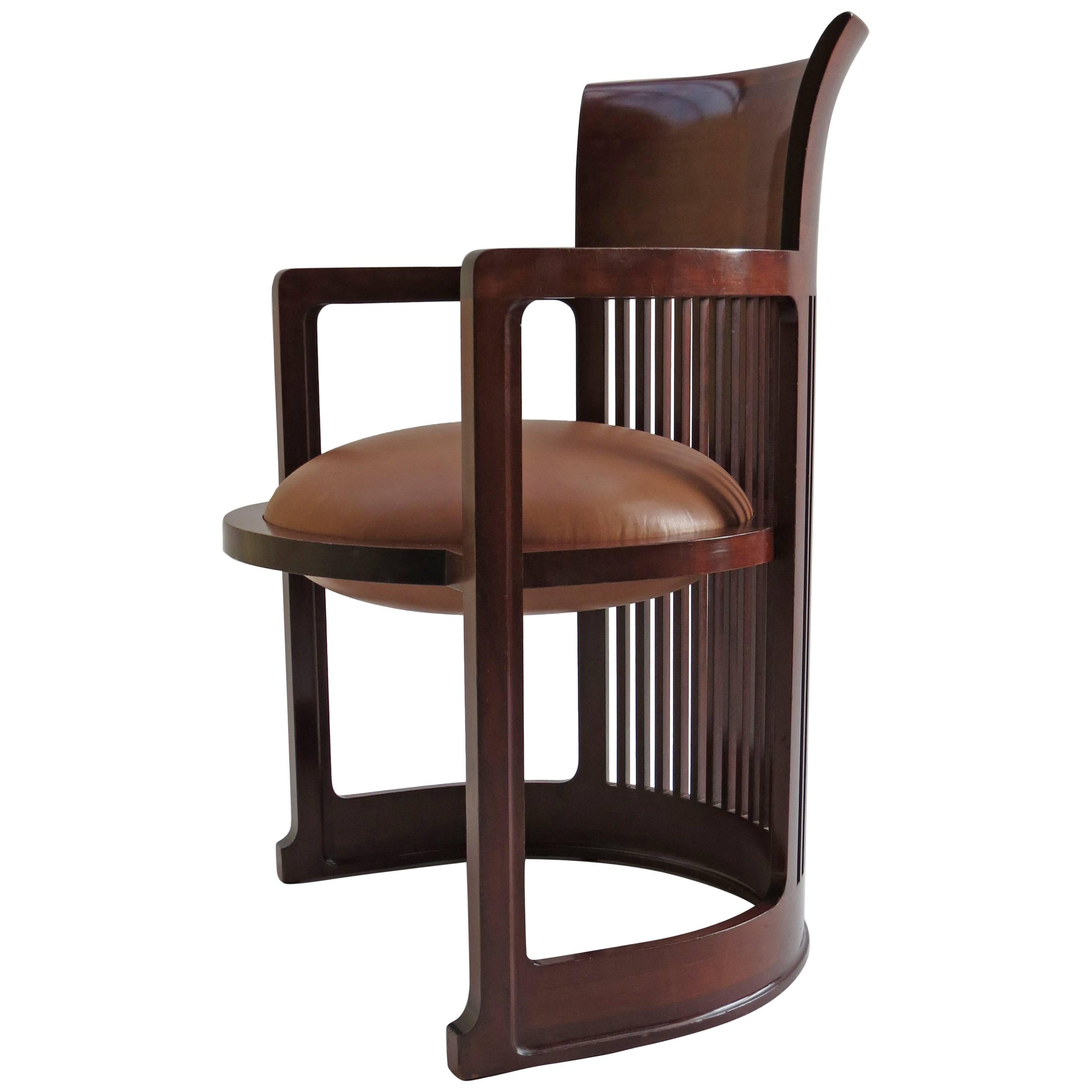 Barrel Taliesin Chair designed by Frank Lloyd Wright