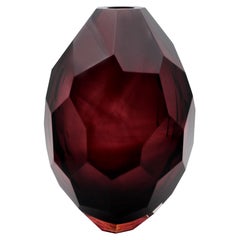 „Barrel Vase“ von Alessandro Mandruzzato, mundgeblasenes Murano-Glas