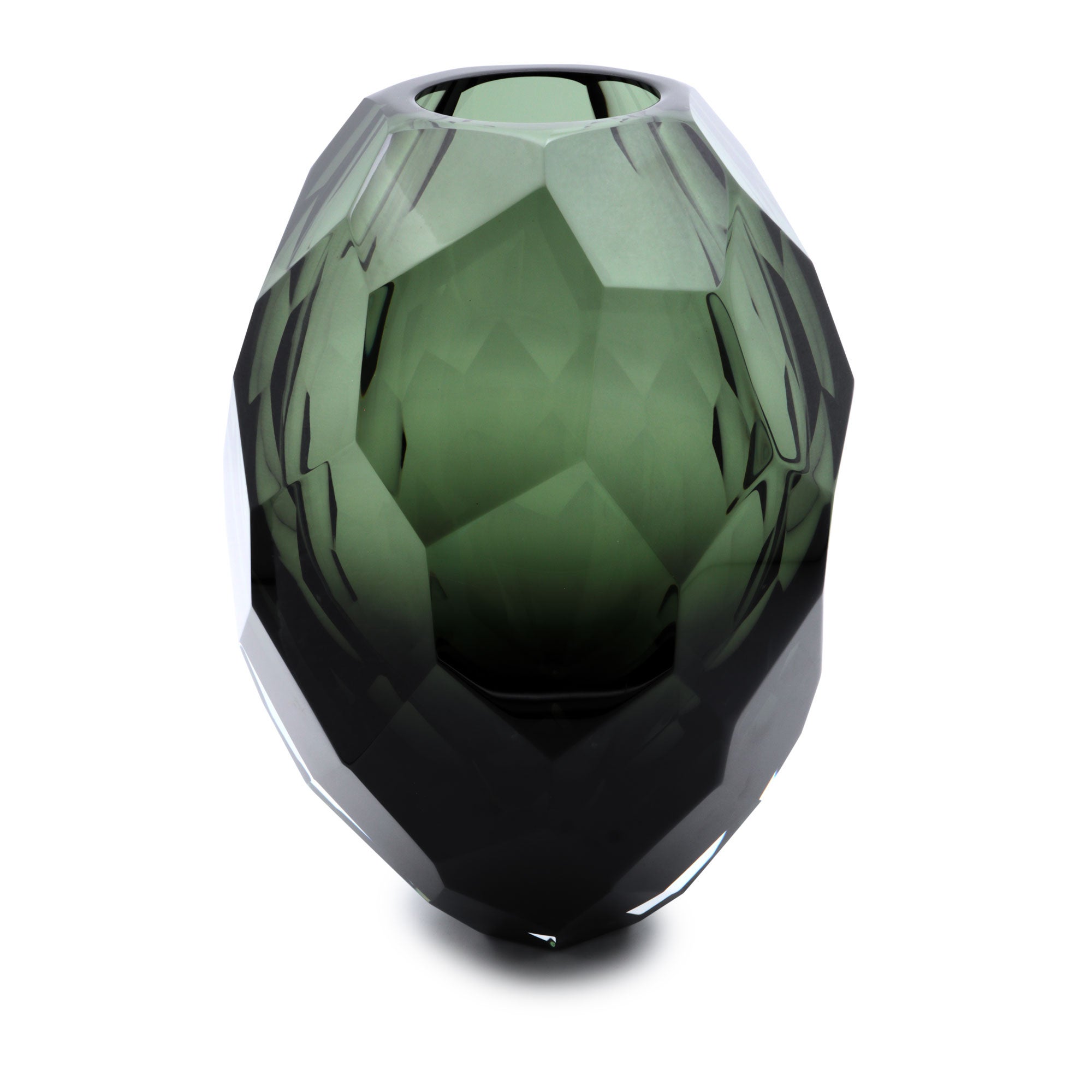 Barrel Vase by Alessandro Mandruzzato, Hand-Blown Murano Glass For Sale