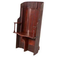 Barreled Back Wherry Chair