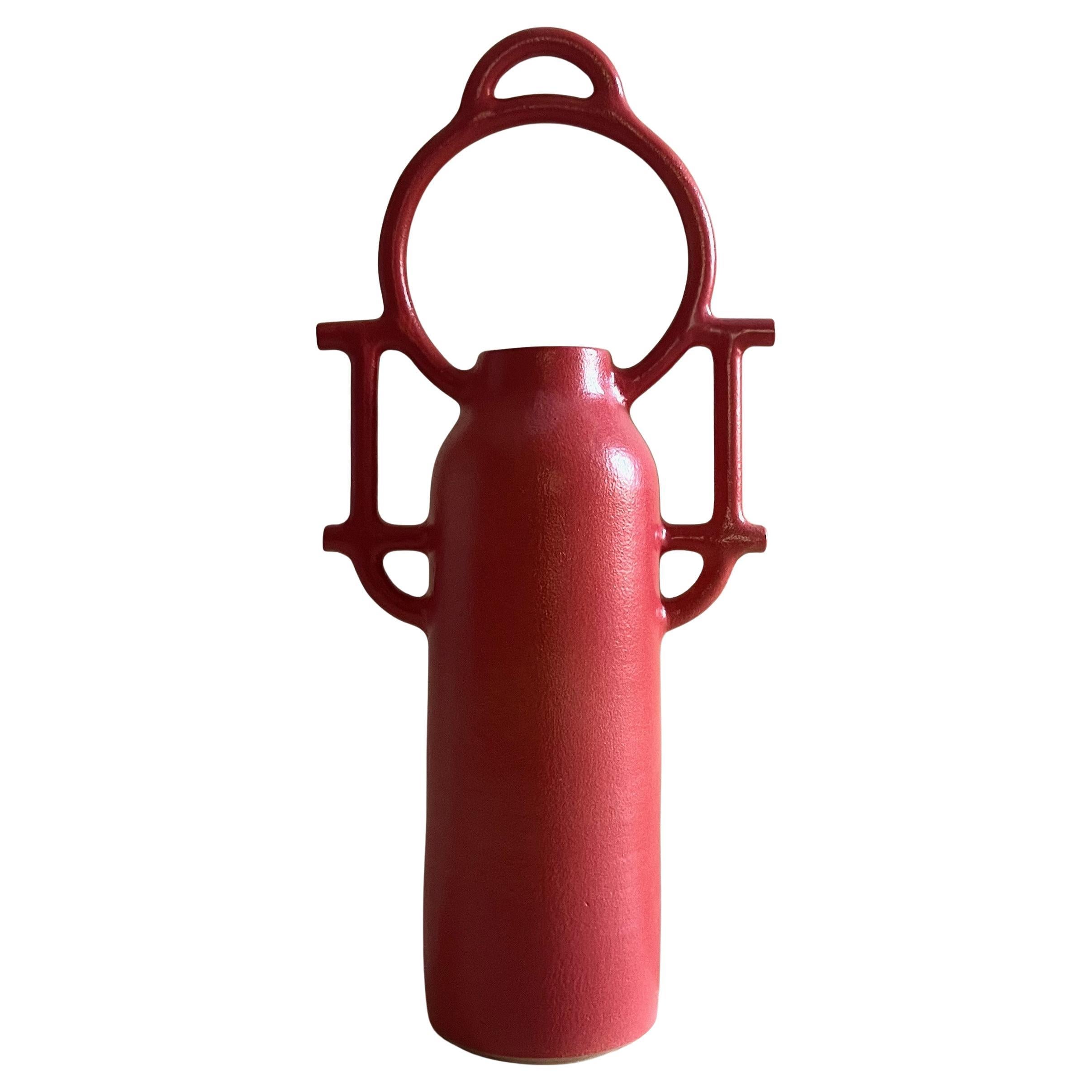 Barrera I. Sculpture by Aniana Heras in Glazed white stoneware