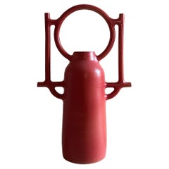 Barrera II. Sculpture by Aniana Heras in Glazed white stoneware