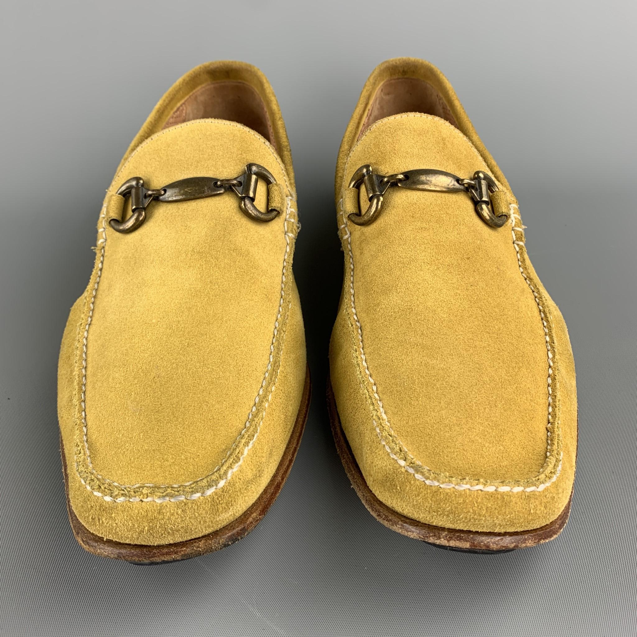 men yellow loafers