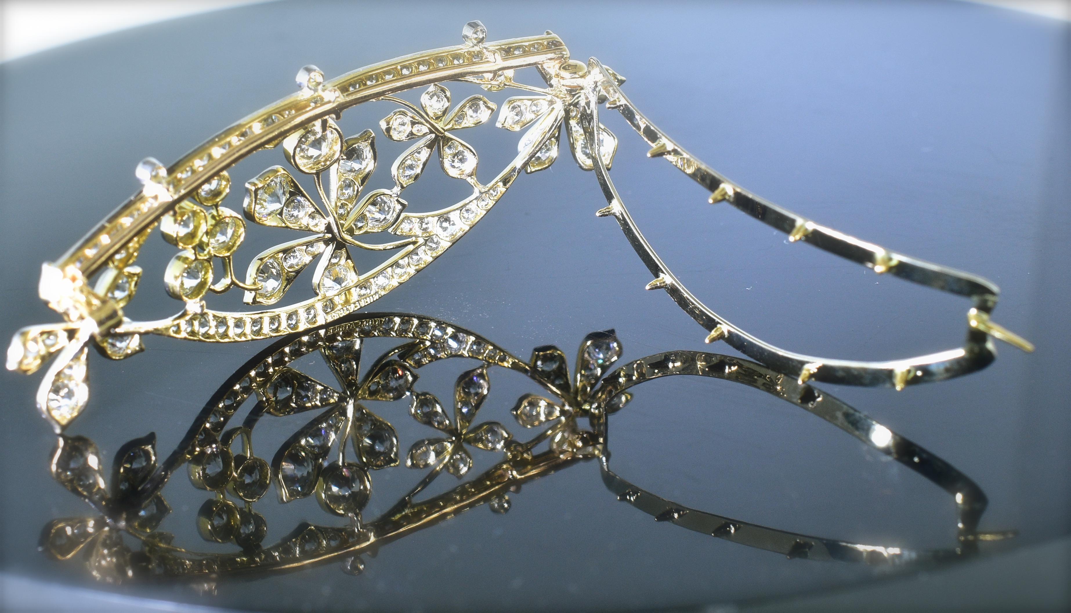 Barrette for the Hair, Platinum and Diamonds, circa 1895 by Kirkpatrick 1