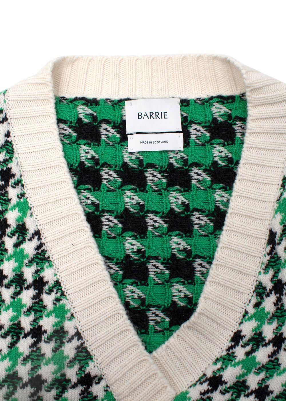Gray Barrie Green, White & Black Knitted Vest & Trousers - US 4/6 For Sale