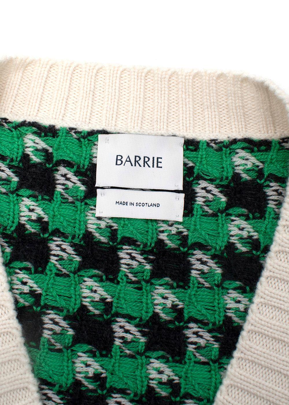 Barrie Green, White & Black Knitted Vest & Trousers - US 4/6 In Excellent Condition For Sale In London, GB