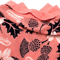 Barrie Salmon Pink Cashmere Blend Intarsia Knit Shirt - Size XS