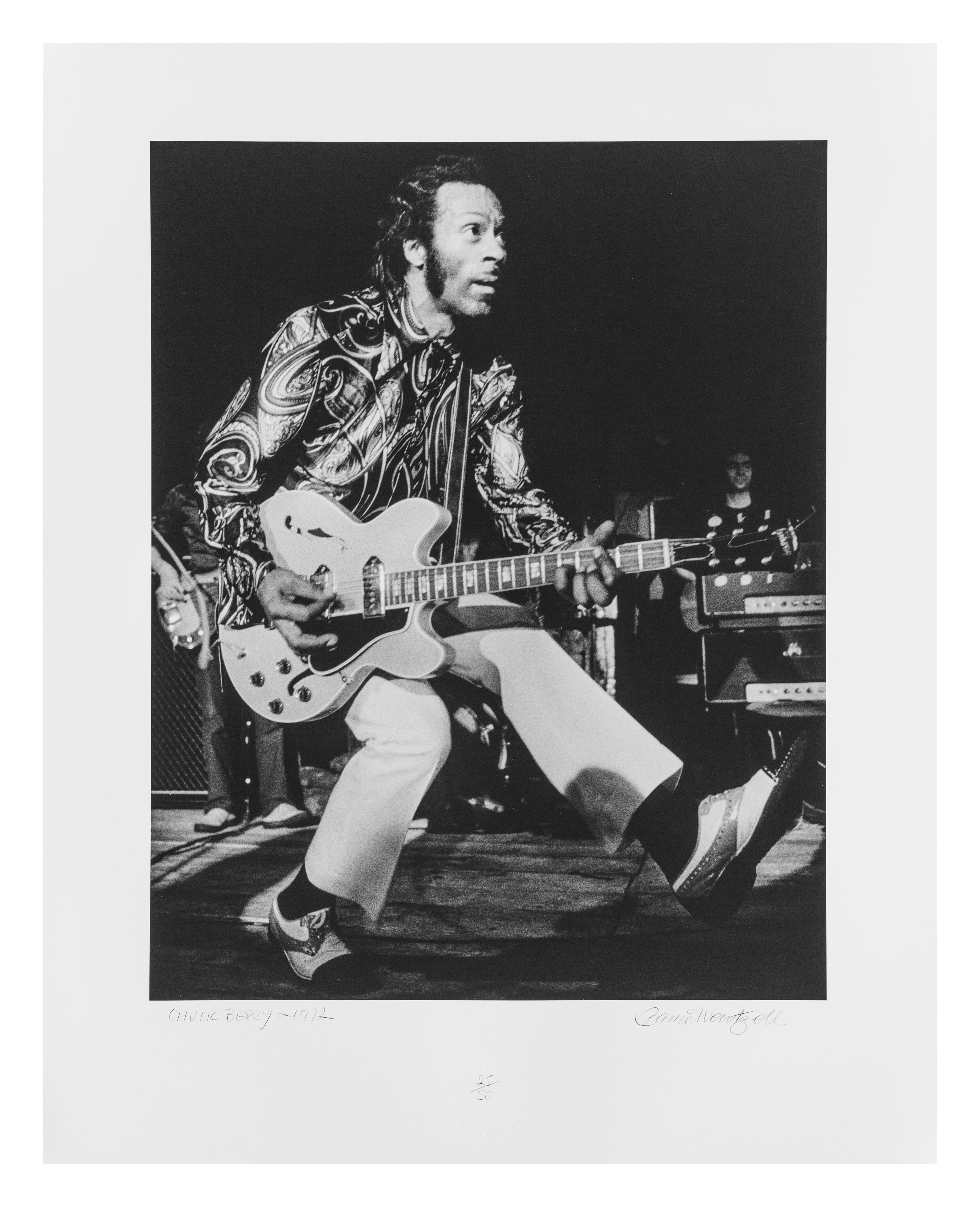 Barrie Wentzell Black and White Photograph - Chuck Berry