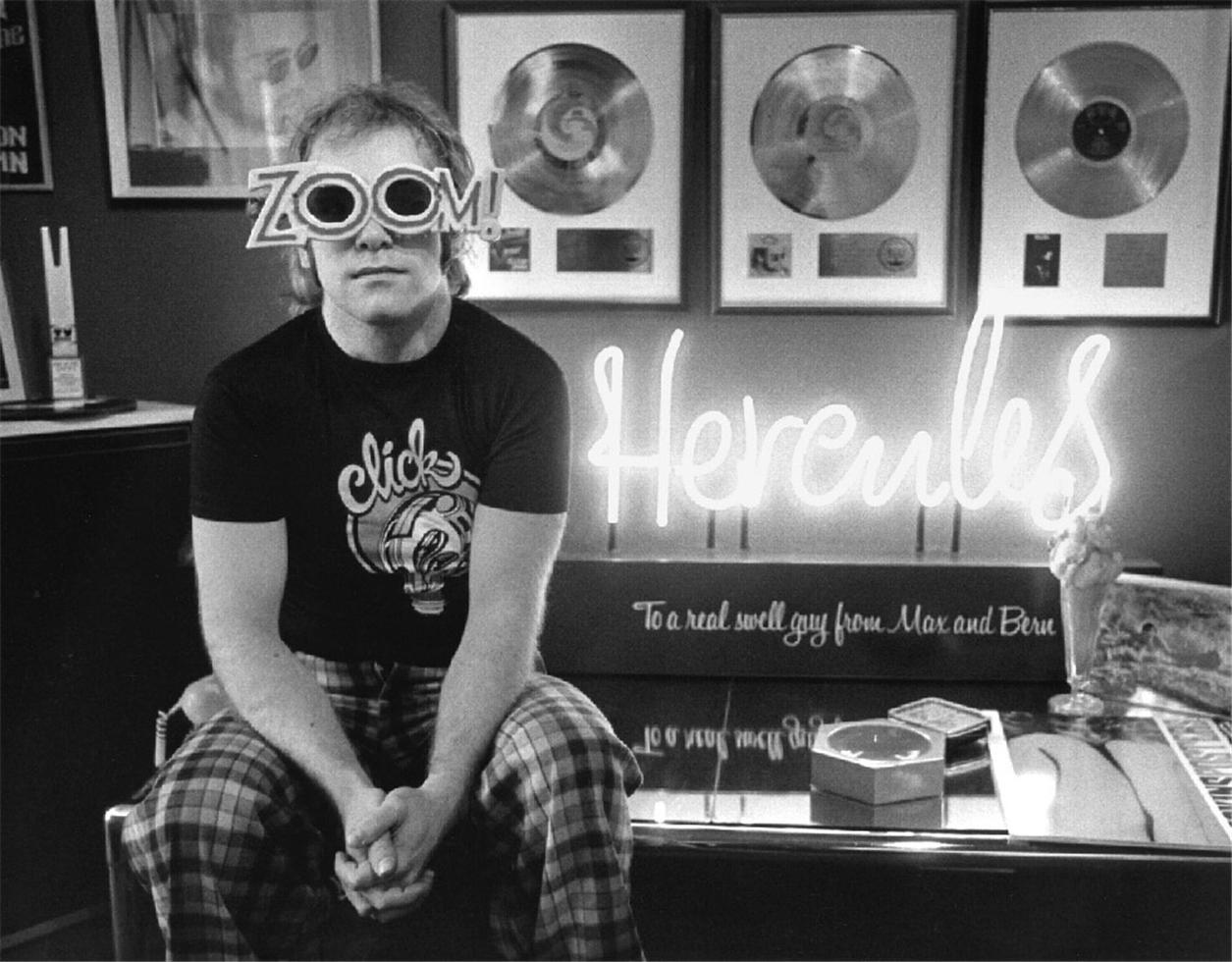 Portrait Photograph Barrie Wentzell - Elton John, Angleterre, 1972